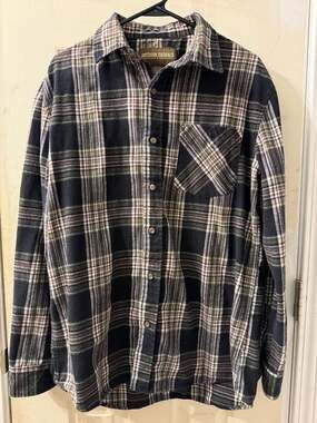 Outdoor Casuals Men's Plaid Flannel Button Up Shirt